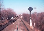 Head end view west of the station